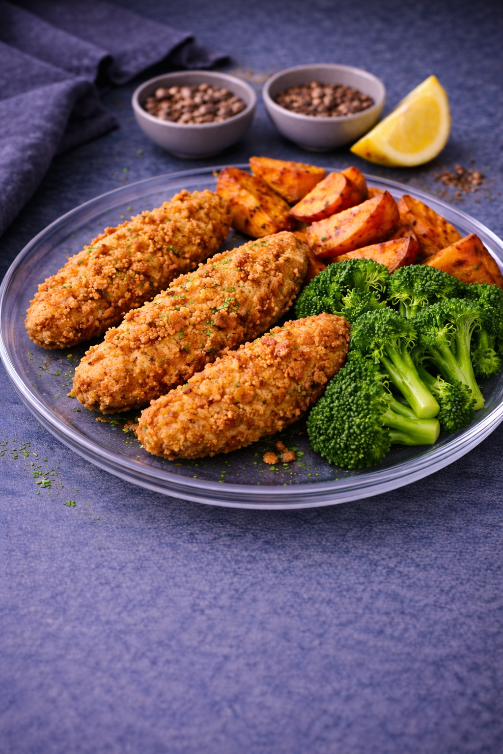 Chicken Nuggets with Sweet Potatoes
