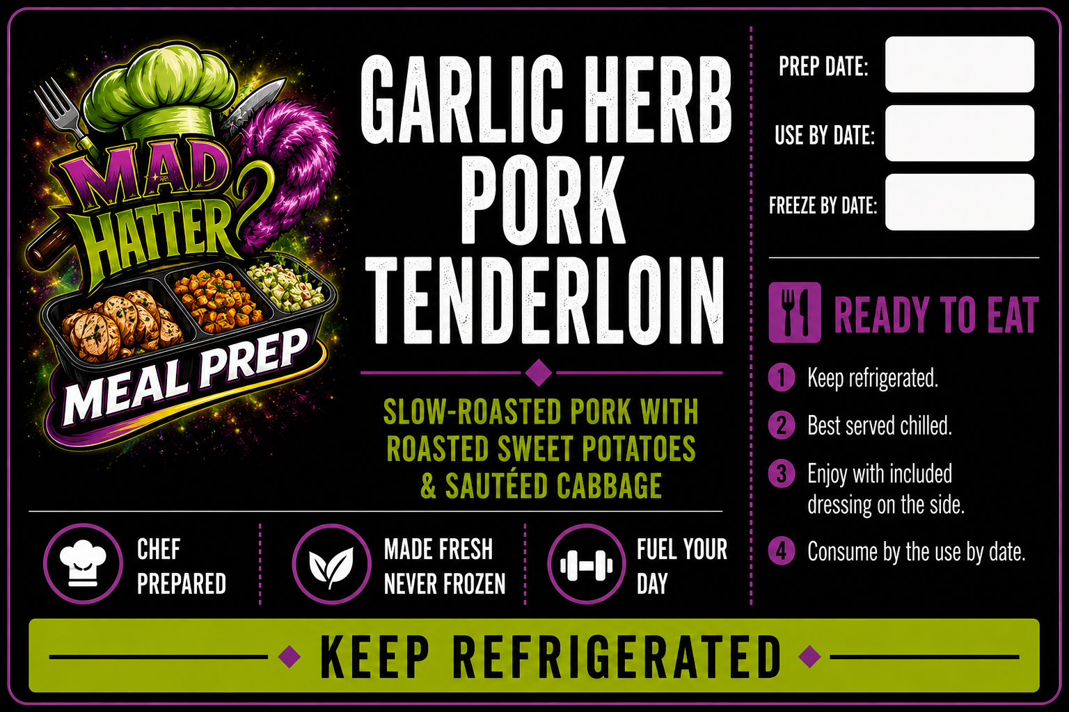 Garlic Herb Pork Tenderloin AIP Compliant Meal