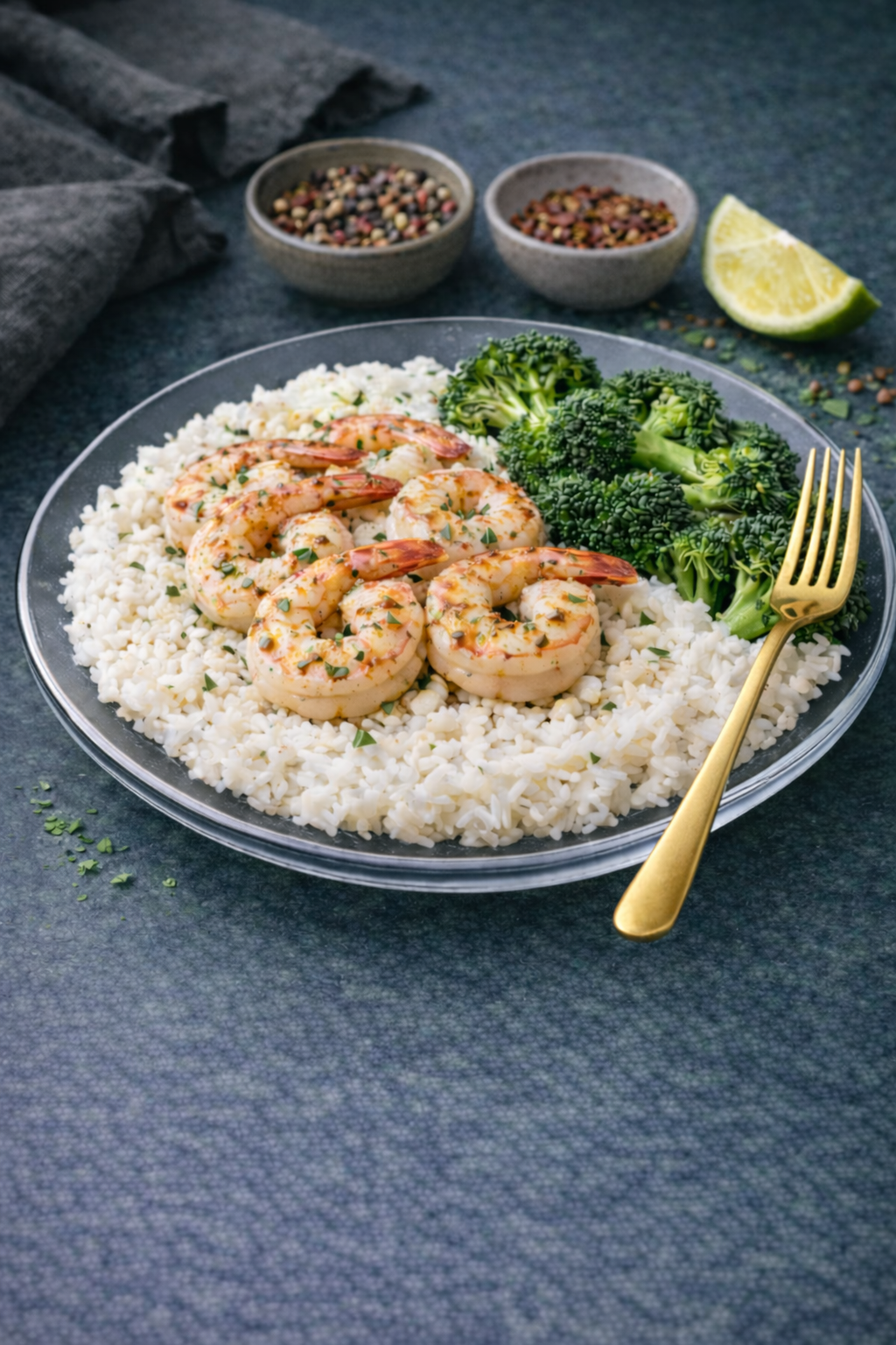Garlic Shrimp & Rice Gluten Free