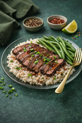 Steak Rice Dinner Bowl Gluten Free