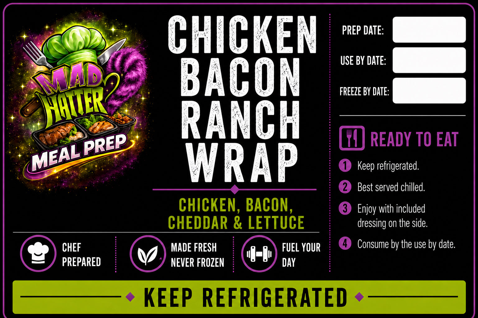 Chicken Bacon Ranch Wrap