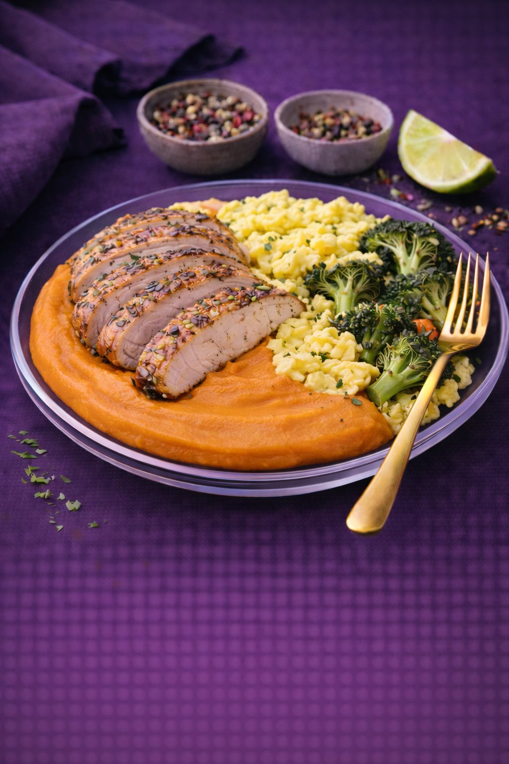 Chicken Sweet Potato Breakfast Bowl Gluten Free