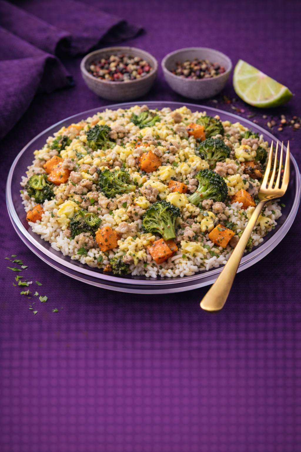 Turkey Egg Scramble Bowl Gluten Free