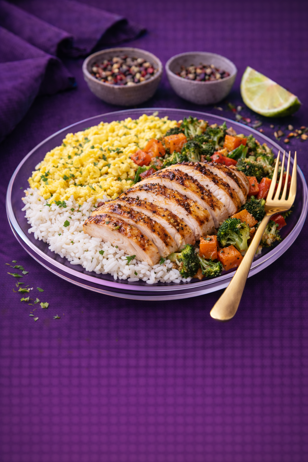 Chicken & Egg Rice Bowl Gluten Free