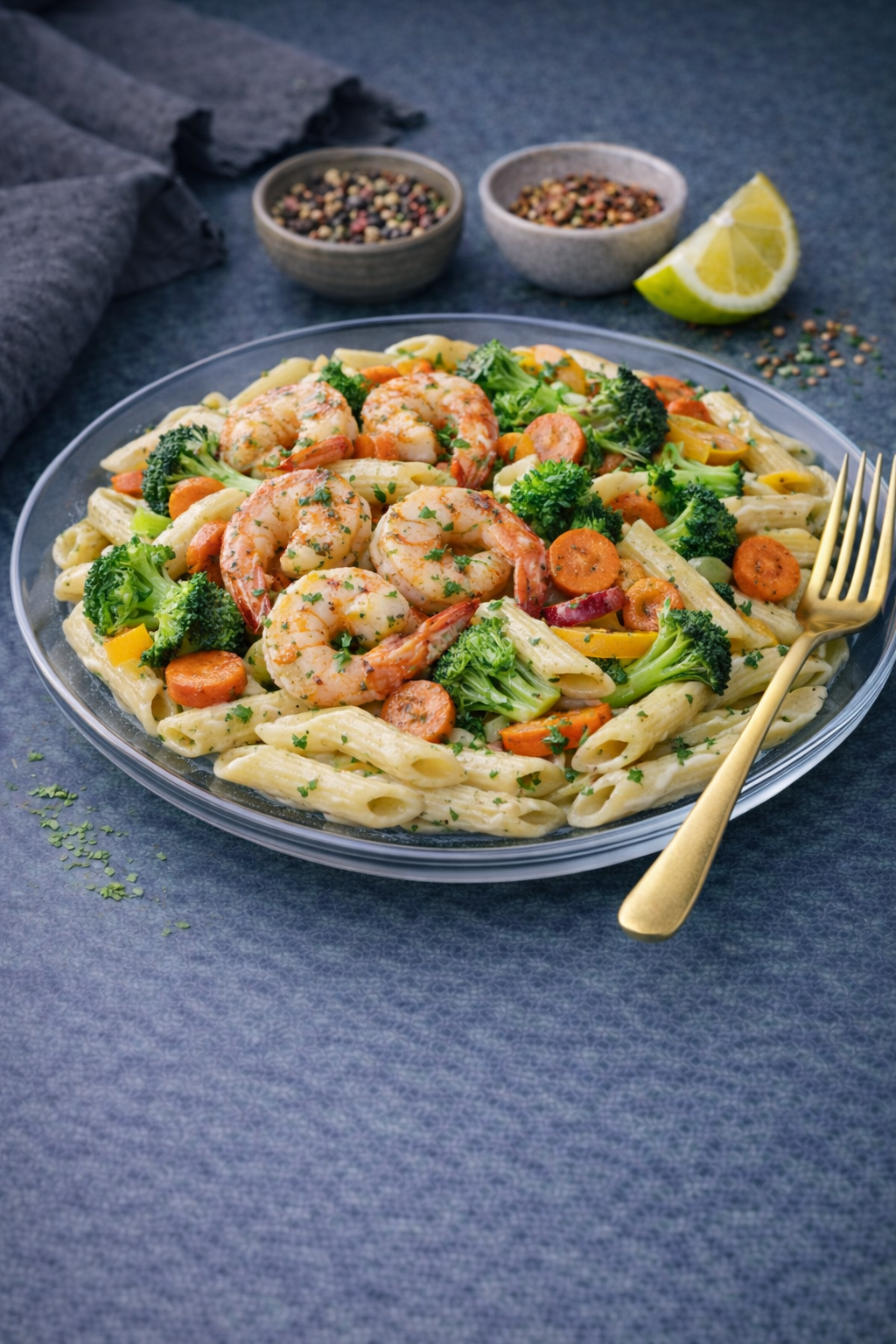 Shrimp & Veggie Pasta